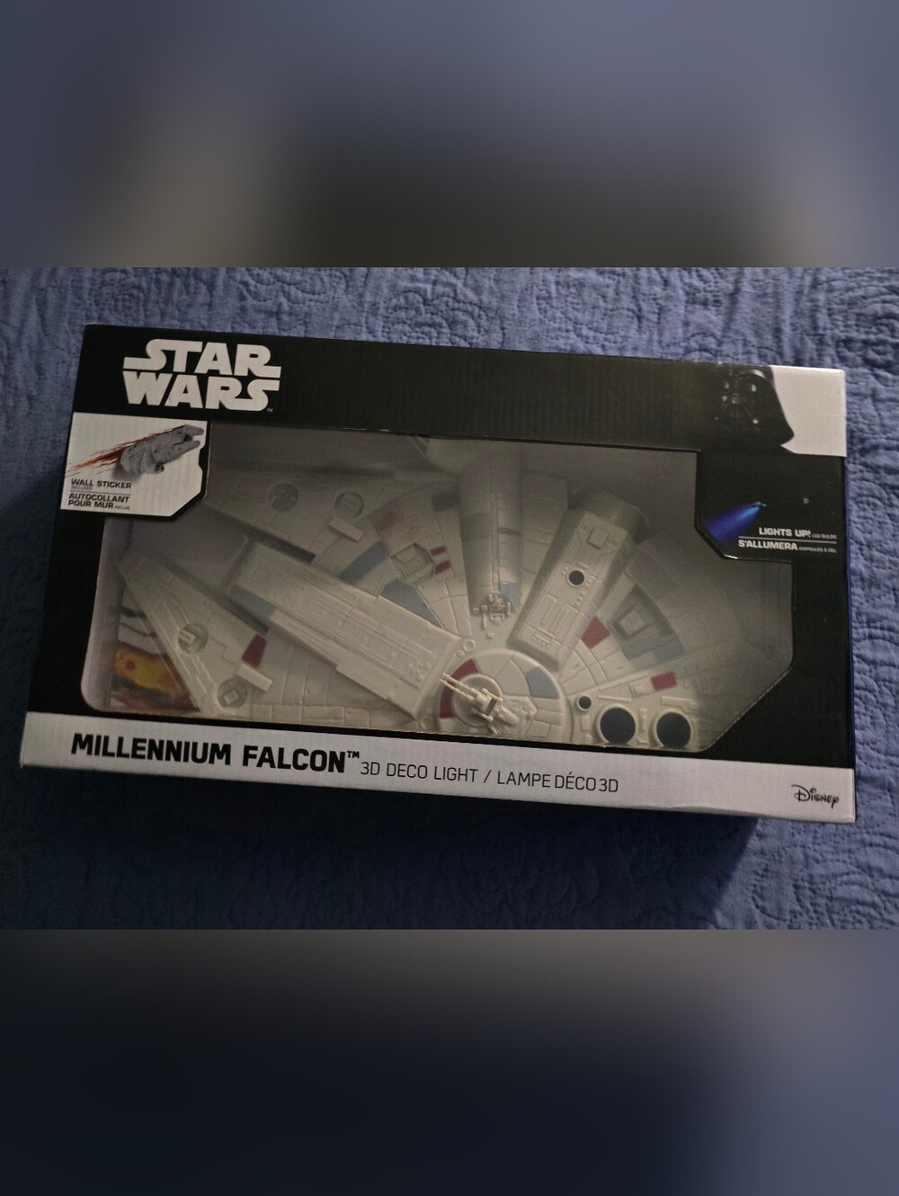 Star Wars Millenium Falcon 3D Deco Light 3D Light FX NEW